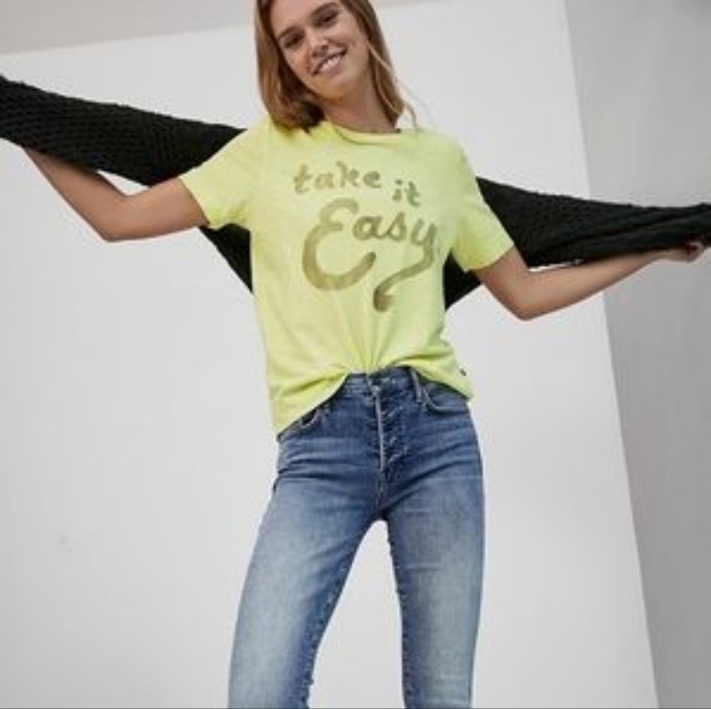Sol Angeles Anthropologie Take it Easy t-shirt